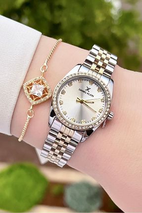 ساعت مچی طلائی زنانه 20-25 میلی متر Daniel Klein - کد 832730953