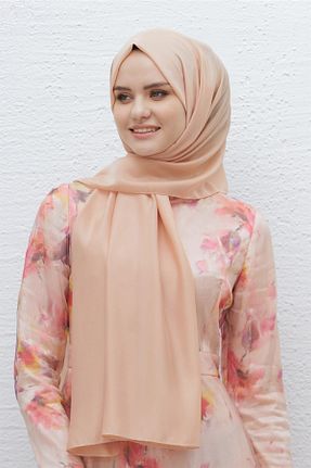 شال قهوه ای زنانه پلی استر Loryan - کد 798209636