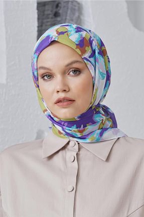 روسری سبز پنبه ای Loryan - کد 797960180