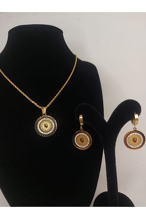 ست استیل طلائی زنانه استیل (فولاد) Romea - کد 792674138
