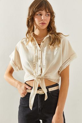 پیراهن بژ زنانه رگولار Bianco Lucci - کد 832761331