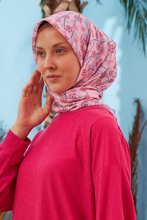 روسری صورتی %100 پنبه İpekhan - کد 329994160