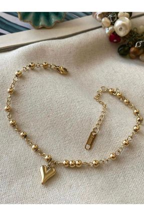 خلخال جواهری طلائی زنانه فولاد ( استیل ) کد 832775623