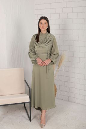 لباس خاکی زنانه جین پلی استر کد 832785598