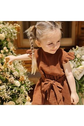 لباس قهوه ای بچه گانه بافتنی BEBEĞİME ÇORAP - کد 832788539