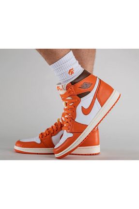 کفش اسنیکر نارنجی زنانه بند دار Nike - کد 832937939