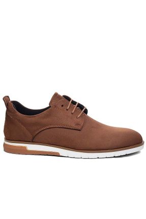 کفش کلاسیک قهوه ای مردانه نوبوک پاشنه کوتاه ( 4 - 1 cm ) پاشنه ساده کد 832814785