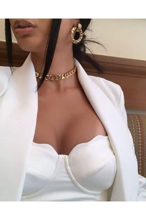 گردنبند جواهر طلائی زنانه کد 781862259