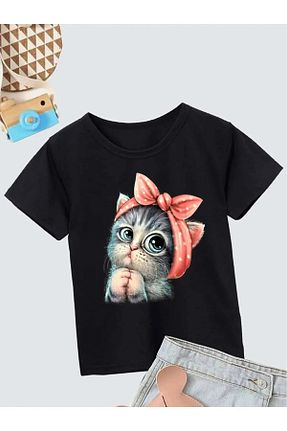 تیشرت مشکی بچه گانه اورسایز DAXİS Sportwear Company - کد 832866945