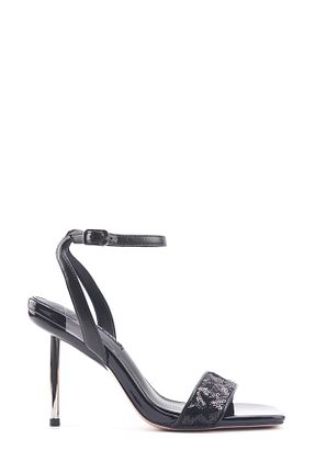 کفش پاشنه بلند کلاسیک مشکی زنانه پارچه ای Nine West - کد 832864699