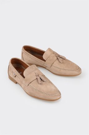 کفش کژوال قهوه ای مردانه چرم طبیعی پاشنه کوتاه ( 4 - 1 cm ) پاشنه ساده کد 832888281