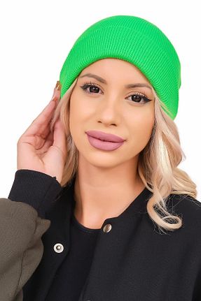 کلاه پشمی سبز زنانه اکریلیک Ritagarcia - کد 153285377