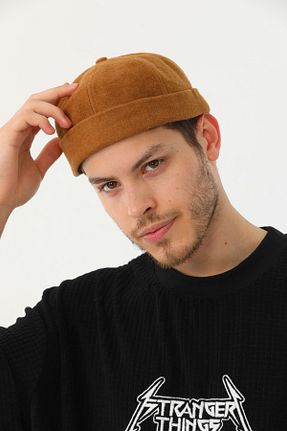 کلاه پشمی قهوه ای مردانه پنبه ای Ritagarcia - کد 204849267