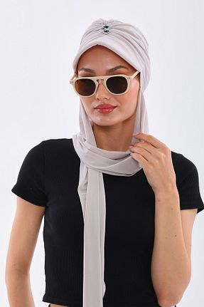 کلاه شنای حجاب طوسی زنانه Ritagarcia - کد 822706356