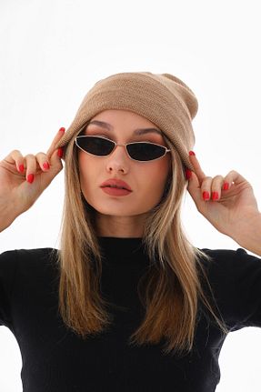 کلاه پشمی قهوه ای زنانه اکریلیک Ritagarcia - کد 770716324