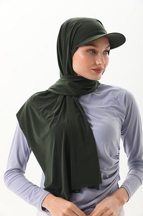 کلاه شنای حجاب خاکی زنانه Ritagarcia - کد 813986871