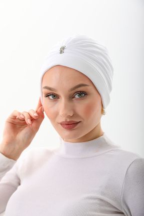 کلاه شنای اسلامی سفید زنانه کد 813967448