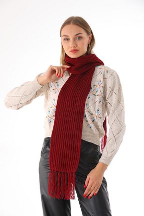 کلاه پشمی زرشکی زنانه پنبه ای Ritagarcia - کد 764285934