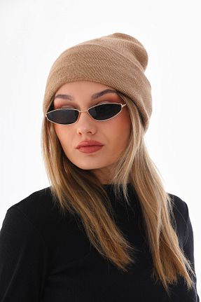 کلاه پشمی قهوه ای زنانه اکریلیک Ritagarcia - کد 770716324
