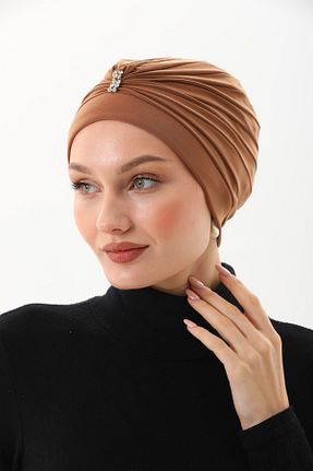 کلاه شنای حجاب قهوه ای زنانه Ritagarcia - کد 813967077