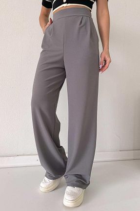 شلوار طوسی زنانه پلی استر Mine Tan Butik - کد 803294351