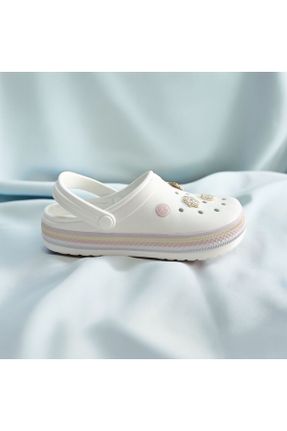 دمپائی سفید زنانه EVA پاشنه کوتاه ( 4 - 1 cm ) پاشنه ساده کد 833051914
