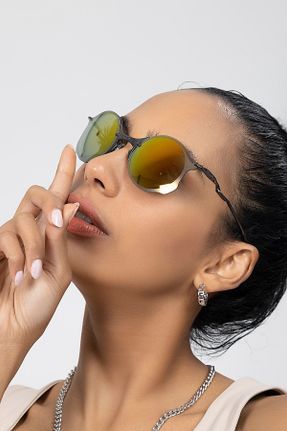 عینک آفتابی زنانه 53 UV400 پلاستیک هندسی کد 305015464