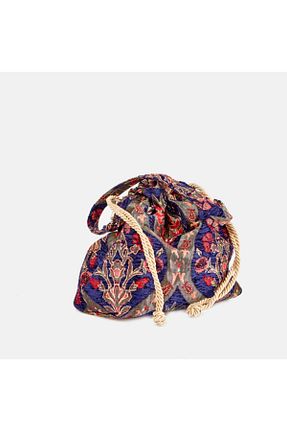 کیف دوشی آبی زنانه پارچه ای Gleam Atelier - کد 95668006