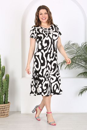 لباس سایز بزرگ مشکی زنانه ویسکون Madwilo - کد 832723290