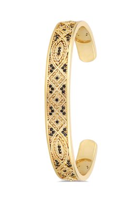 دستبند جواهر طلائی مردانه برنز کد 832729538