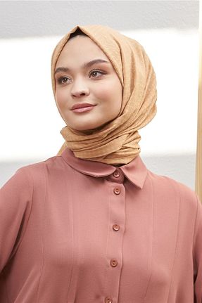 شال طلائی زنانه پنبه ای Loryan - کد 797003718