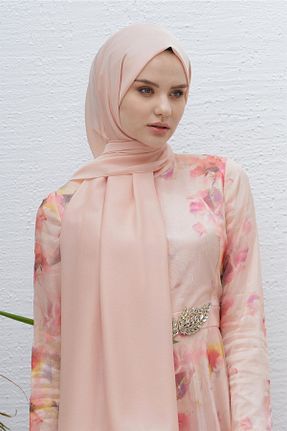 شال صورتی زنانه پلی استر Loryan - کد 798205044