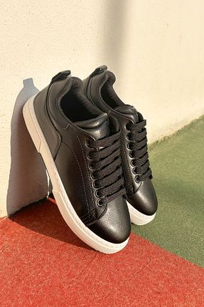 کفش اسنیکر مشکی زنانه بند دار Öykü Shoes - کد 769913096