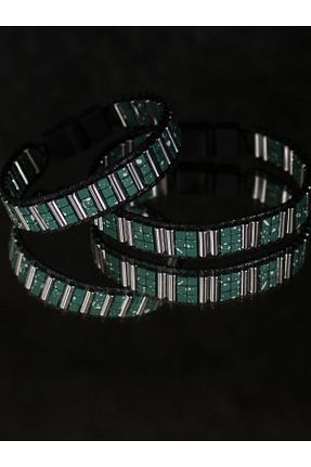 دستبند جواهر سبز زنانه سنگ طبیعی vivinda sanat atölyesi - کد 752154441