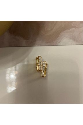 گوشواره استیل (فولاد) طلائی زنانه Güliz Aksesuar - کد 831655650