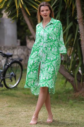 لباس سبز زنانه بافتنی رگولار آستین-بلند کد 832755519