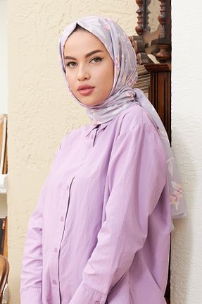 شال بنفش زنانه پنبه (نخی) کد 447048519