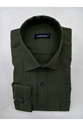 پیراهن سبز مردانه گشاد ATİLLA ÖZER - کد 832876714
