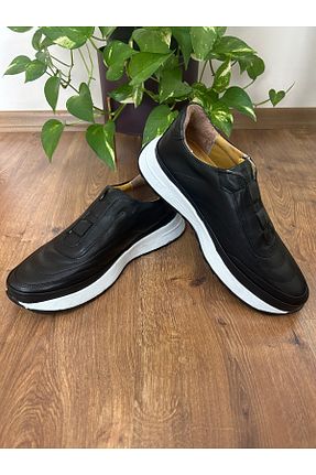کفش کژوال مشکی مردانه چرم خالص ÖZBEK - کد 832863978