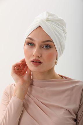 کلاه شنای اسلامی سفید زنانه کد 814333331