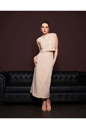 لباس بژ زنانه بافتنی MARSEL - کد 832976099
