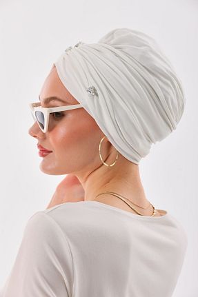 کلاه شنای حجاب سفید زنانه Ritagarcia - کد 829943489