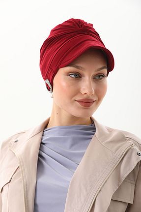 کلاه شنای حجاب زرشکی زنانه Ritagarcia - کد 814333488
