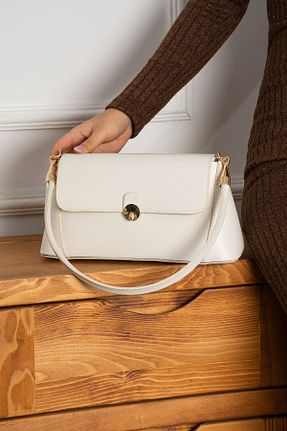 کیف دوشی بژ زنانه چرم مصنوعی HONEY BAG - کد 809647768