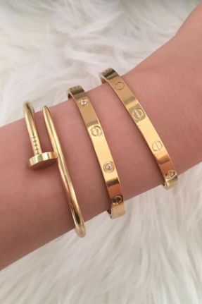 دستبند جواهر طلائی زنانه روکش طلا کد 194893463