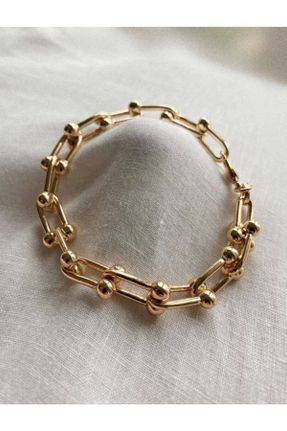دستبند جواهر طلائی زنانه روکش طلا کد 194605650