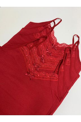 رکابی زرشکی زنانه لیکرا Charming - کد 833044452