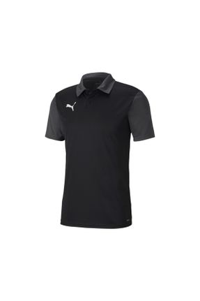 تی شرت مشکی مردانه یقه پولو رگولار تکی پوشاک ورزشی کد 833043721