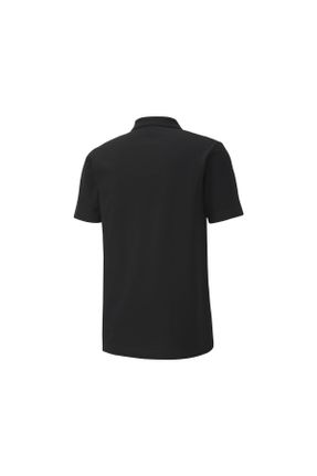 تی شرت مشکی مردانه رگولار یقه پولو پنبه (نخی) بیسیک کد 833046847