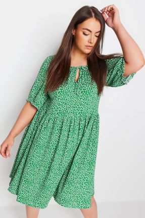 لباس سبز زنانه سایز بزرگ بافتنی کد 828670138